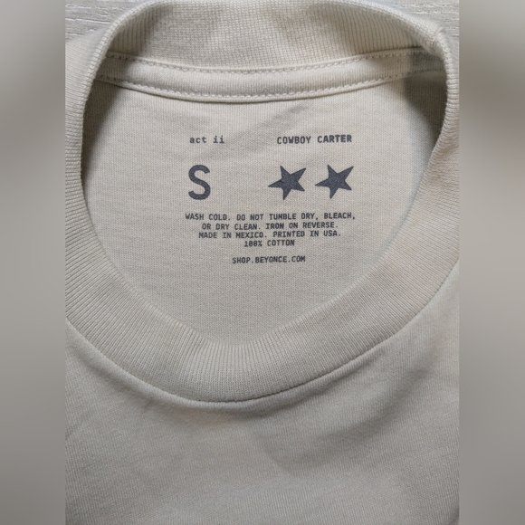 Beyonce Cowboy Carter Tour Healing Power Limited Edition Sleeveless T-Shirt SM - Picture 9 of 10